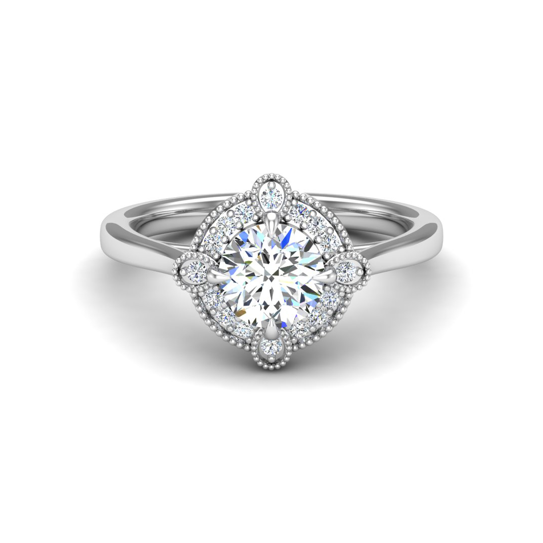 Amari Halo Engagement Ring